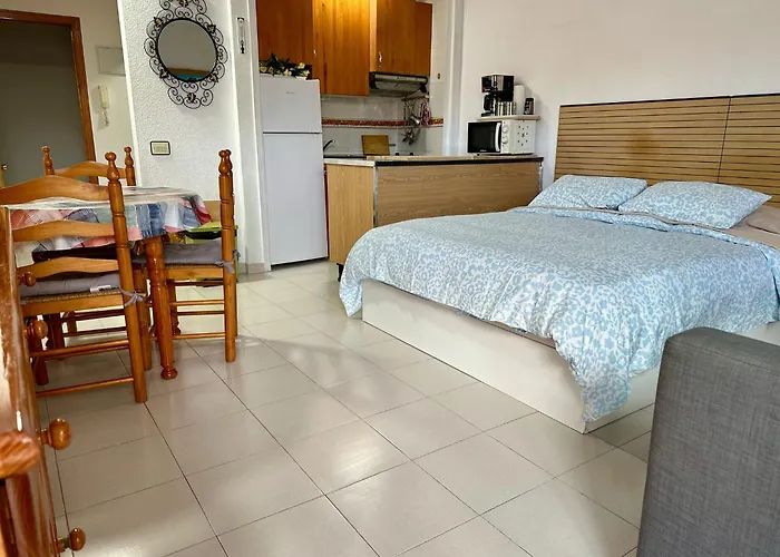 Studio Apartment Santana Habaneras - 05 At Beach With Garage, Pool And Lift